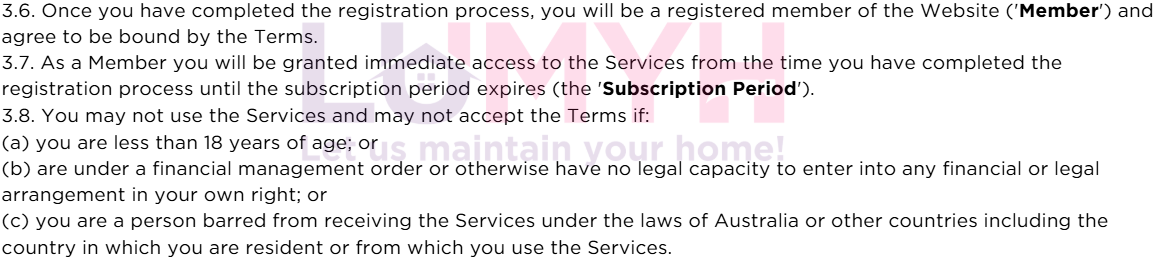 Terms and Conditions P32