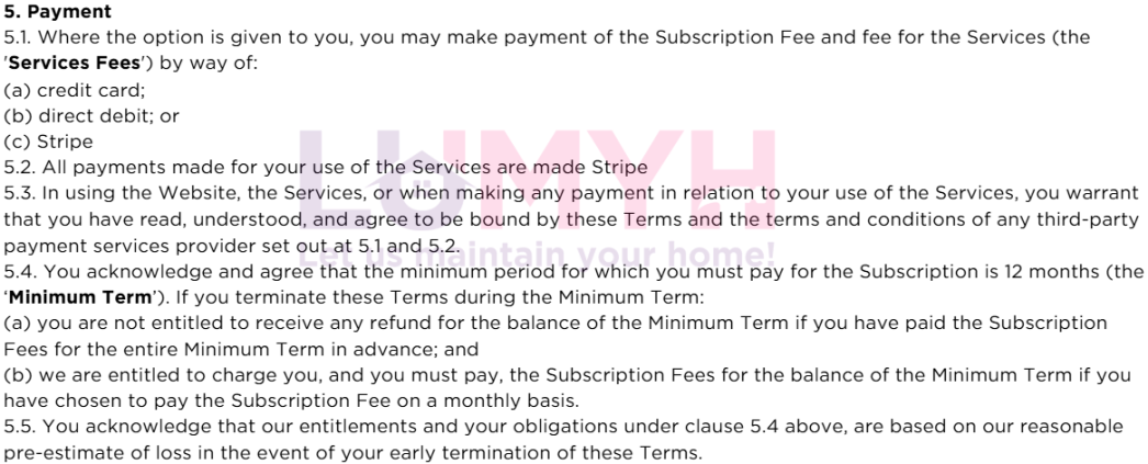 Terms and Conditions P51