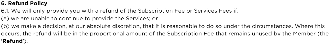 Terms and Conditions P6